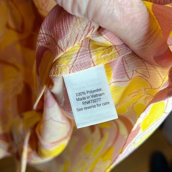 ❤️Nine West Button down tie front sleeveless top Size XL - Picture 4 of 6